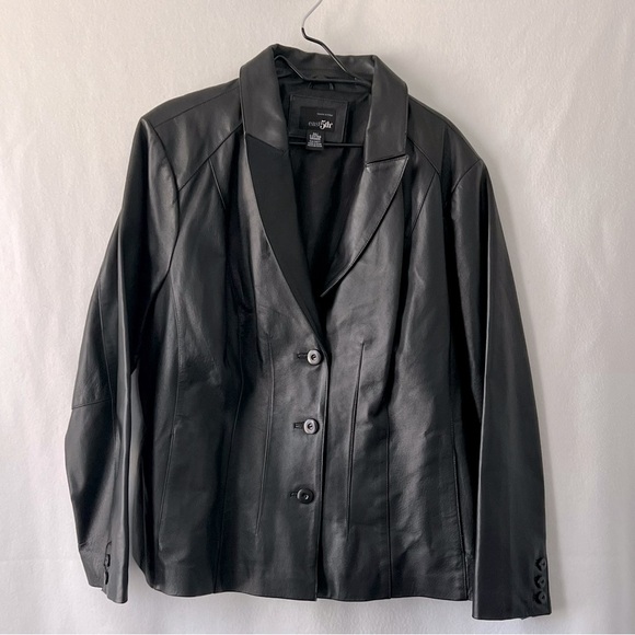 East 5th Genuine Leather Black Size 3X Jacket - Picture 1 of 12